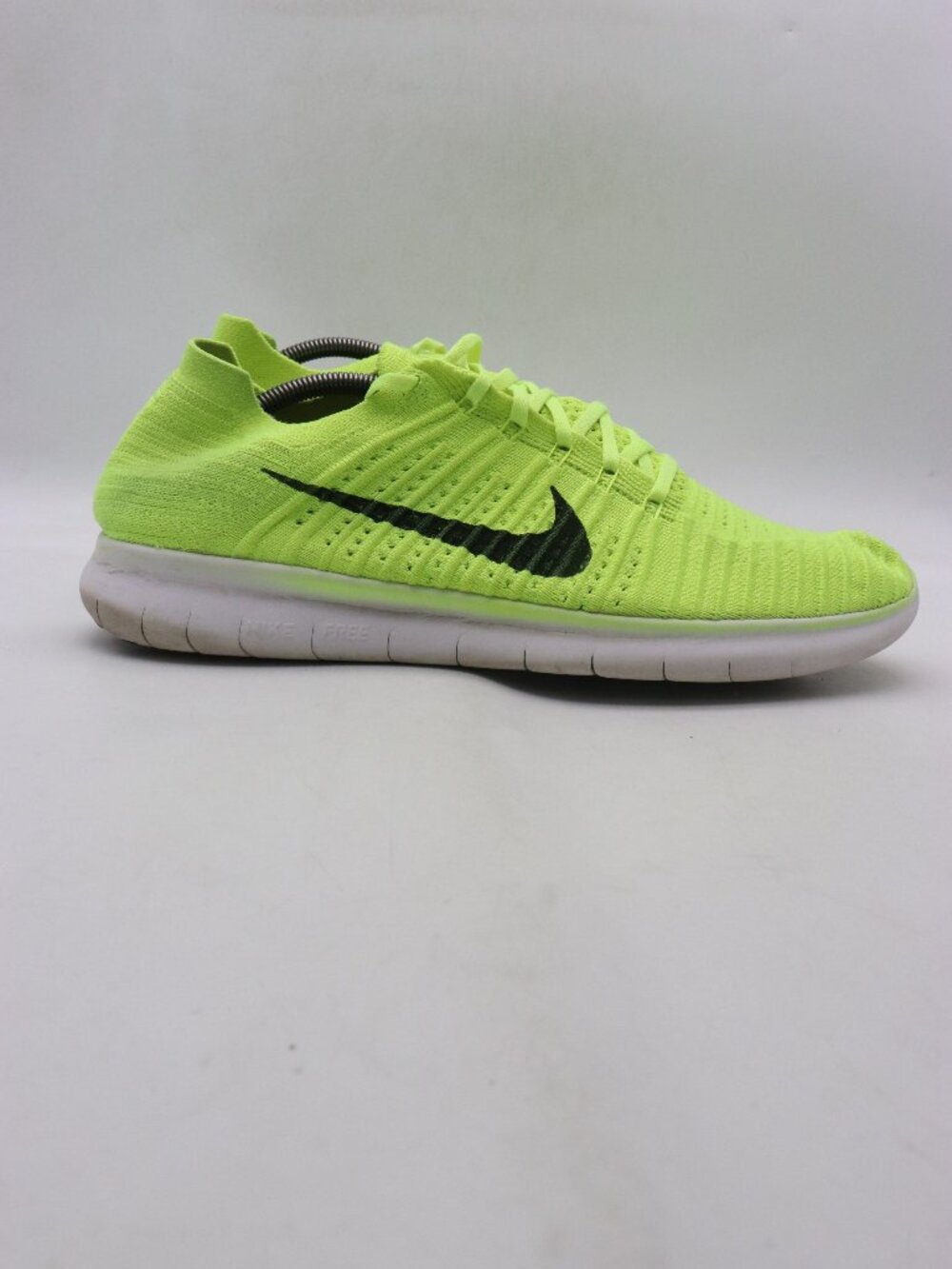 Nike Free RN Flyknit Men's 13 'Medal Stand' Olympics Neon Green Volt 842545-700